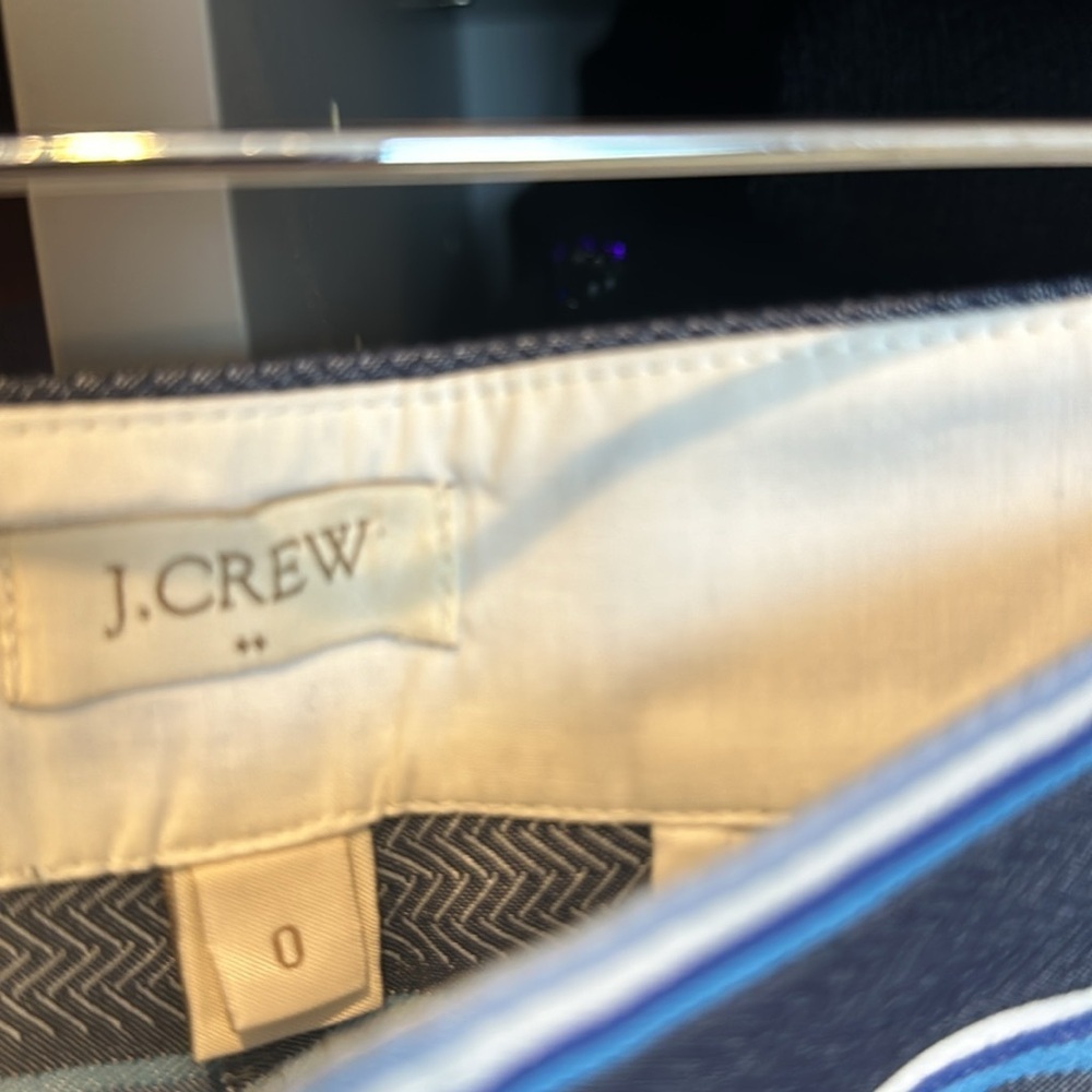 J Crew blue/white/gray striped shorts size 0​ - Picture 2 of 3